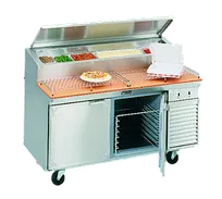 product of La Rosa 2562-PTB 62" 2-Door Refrigerated Pizza Prep Table, 8 Pans