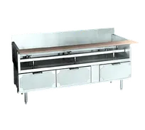 product of La Rosa L-75178-26 78" 4 Drawers Refrigerated Chef Base, Steel Top, 1/4 HP Compressor, Cutting Board