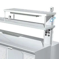 product of La Rosa Refrigeration L-90178 Table-Mounted Overshelf