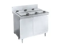 product of La Rosa Refrigeration L-41142-32 Dipping Cabinet, 42" x 32", 12 Cans, 3 Lids, SS Top, 6-Hole, 115V