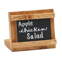 product of Cal-Mil 3489-23-99 Rustic Pine Madera Chalkboard Tabletop Sign, 3"W x 2"H Write-On Area