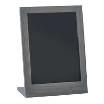 product of Cal-Mil 3818-811-83 Chalkboard Sign, 9"W x 4"D x 11"H OAL, 8"W x 11"H Writing Surface Oak Wood Gray