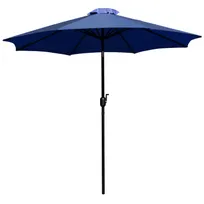 product of Flash Furniture GM-402003-NVY-GG 9ft Navy Blue Round Patio Umbrella, 1.5in Aluminum Pole, Crank Lift, Tilt