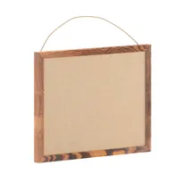 product of Flash Furniture HGWA-LINEN-18X24-BRN-GG Wall Mount Linen Board, 18" x 24", Wood Push Pins, Brown