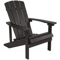 product of Flash Furniture JJ-C14501-SLT-GG Adirondack Chair, 350 lb. Capacity, Weather-Resistant Polystyrene, Slate Gray