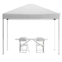 product of Flash Furniture JJ-GZ10183Z-4LEL3-WHWH-GG Pavilion/Tent