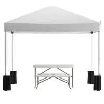 product of Flash Furniture JJ-GZ10PKG103-WH-GG Pavilion/Tent