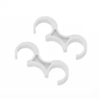 product of Flash Furniture LE-3-W-WHITE-GANG-GG Lowe Ganging Clips, 1.125in spacing, white, for 0.75in diameter frames