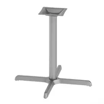 product of Flash Furniture XU-T3030-SLV-GG Beverly Table Base, 30x30, Bar Height, Cast Iron, Silver Finish