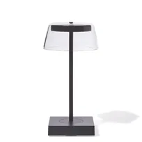 product of Original Wood Seating CLEAR-BLACK Table Lamp – Clear Shade, Wireless Charging, IP65, LED, Finish