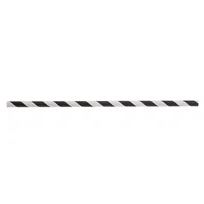 product of TableCraft Products 100113 - 7-3/4" Paper Straws, 6mm Thick, Black Striped, Wrapped, 500/Pack