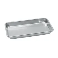 product of TableCraft Products 1006AS Bun/Sheet Pan, 1/8 Size, 10" x 6", 23 Gauge, Aluminized Steel