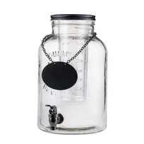 product of TableCraft 10090 2-Gal Non-Insulated Beverage Dispenser, 10" x 8" x 12-3/4", Glass, Infuser
