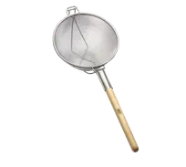 product of TableCraft Products 1024 Mesh Strainer - 13-3/4" Dia., Double Mesh, Tin Plated, Wooden Handle