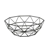 product of TableCraft 10464 - 10" Round Food Display Basket, 3-1/2" High, Powder Coated Black Steel