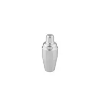 product of TableCraft Products 10468 Cocktail Shaker, 18 oz, 3-piece, 18/8 Stainless Steel, 3-1/2" dia. x 8"H