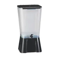 product of TableCraft 1053 5-Gallon Beverage Dispenser, 10-7/8" x 12-1/2" x 22-1/4" H, Black Poly, FDA Approved
