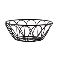 product of TableCraft Products 10534 - Serving Basket, 6" Dia x 2-1/4" H, Round Metal, Black Powder Coat Finish