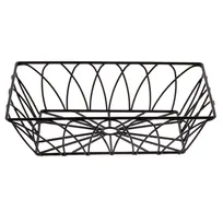 product of TableCraft Products 10537 Serving Basket, 9" x 6" x 2-1/2" Rectangular Metal, Black Powder Coat Finish