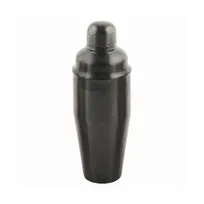 product of TableCraft Products 10553 - 24oz 3-Piece Black Acid Etch Stainless Steel Cocktail Shaker, 3-3/4" Dia x 10" H