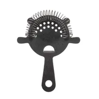 product of TableCraft Products 10556 Strainer, 4-1/2" x 6" x 3/4", 4-Prong, Black, 18/8 Stainless Steel