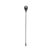 product of TableCraft Products 10558 Bar Spoon, 12"L, Black Acid Etch Finish, 18/8 Stainless Steel