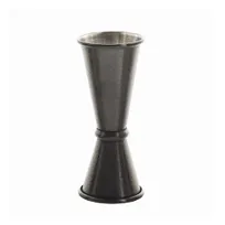 product of TableCraft 10562 Jigger - 1 oz & 2 oz, 1-7/8" Dia. x 4-7/8" H, Black Acid Etch, 18/8 SS
