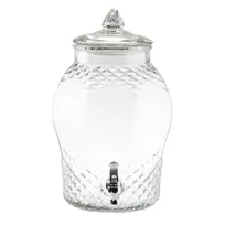 product of TableCraft 10699 - 2-3 Gallon Decorative Glass Beverage Dispenser, Single-Serve, No Base