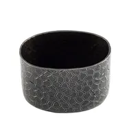product of TableCraft 10738 Sugar Packet Holder, Oval 3-1/4" x 2-3/8" x 2-1/8", Aluminum, Black Crackle