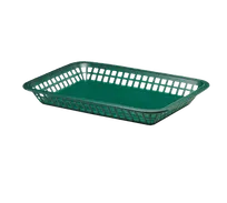 product of TableCraft 1079FG Basket - 11-3/4" x 8-1/2" x 1-1/2", Green, Polypropylene, 150°F, Dishwasher Safe