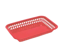 product of TableCraft 1079R Food Basket - 11-3/4" x 8-1/2" x 1-1/2", Red Polypropylene, 150°F, Dishwasher Safe