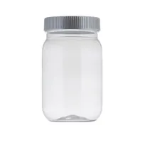 product of TableCraft Products 10859 - 16 oz Clear Plastic Mason Jar with Lid, Reusable Barware, 1 Pint