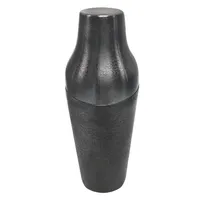product of TableCraft 10904 Cocktail Shaker, 20oz 2-Piece, 3-3/4"x3-3/4"x7", 18/8 Stainless Steel, Black