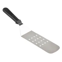 product of TableCraft Products 10930 - 15" Stainless Steel Perforated Turner, Black Handle, Dishwasher Safe