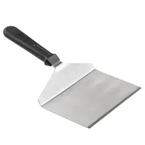product of TableCraft 10933 Stainless Steel Turner, 11" Wide 6-1/4" Blade, 1-3/4" Height, Black Plastic Handle