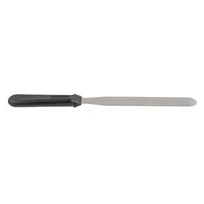 product of TableCraft 10938 - 8" Icing Spatula, Stainless Steel Blade, Black Plastic Handle, Dishwasher Safe