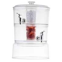product of TableCraft 10961 2-Tier Beverage Dispenser, 2-Gallon, 12-1/4" x 9-1/8" x 15", Acrylic (SAN)