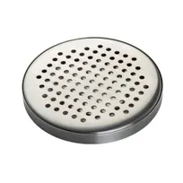 product of TableCraft 11172 Drip Tray - 5-1/2" Round Stainless Steel, 5-1/2 oz, Silver
