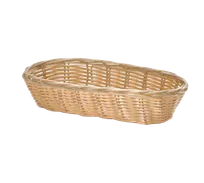 product of TableCraft Products 1117W - Oblong Plastic Basket, 9" x 4" x 2-1/4", Polypropylene, 12/Case