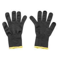product of TableCraft Products 11208 - Cut Resistant Small Glove Polyethylene Black with Yellow Cuff - 1 Pair