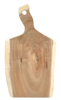 product of TableCraft Products 11297 Acacia Wooden Serving Board, 16" x 10" x 3/4", Rectangular, With Handle