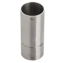 product of TableCraft Products 11416 Thimble Bar Jigger, 1.5 oz/44 ml, Stainless Steel, Dishwasher Safe