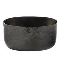 product of TableCraft 11570 Crackle Beverage Tub, 2.5-Gallon, 15.25" x 10.75" x 7.5", Aluminum, Black Powder-Coated