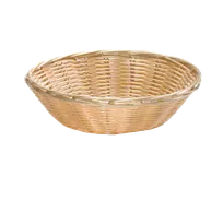 product of TableCraft Products 1175W - Round Hand-Woven Basket, 8-1/2" Dia x 2-1/4" H, Polypropylene Cord, Natural