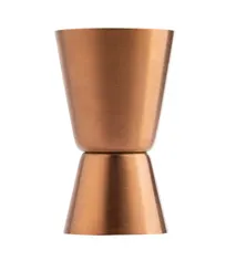 product of TableCraft 11822 Jigger - 0.5 oz / 1 oz, 1.5"W x 1.5"D x 2.625"H, 18/8 Stainless Steel, Bronze