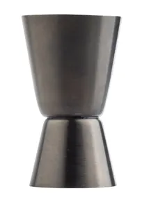 product of TableCraft Products 11827 Jigger - 0.5 oz / 1 oz, 1.5"W x 1.5"D x 2.625"H, 18/8 SS Gunmetal