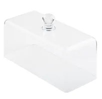 product of TableCraft Products 11887 Cake Cover - 13.5"W x 6"D x 7.75"H, Clear Styrene-Acrylonitrile Plastic