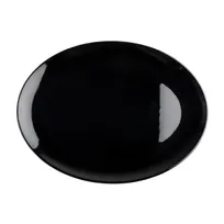 product of TableCraft Products 12028 - Sierra Collection Serving Platter, 14.25"x11.25"x1" Oval Melamine Black