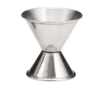 product of TableCraft Products 1203 Jigger - 3/4 & 1-1/4 oz, Rolled-Edge Dish-Safe 18/8 SS-Stamped