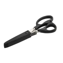product of TableCraft Products 12032 PerfectGrip Herb Scissors 8.25"x3.25"x.75" Black Handle Stainless Steel